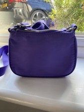 Purple Shoulder Fabric Bag - Great Condition , Small, Primark