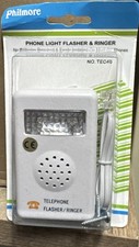 Philmore TEC48 Phone Light Flasher And Ringer No Batteries Easy Install NEW