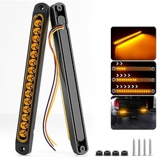 10" 15 LED Trailer Turn Tail Light Bar - Sequential Signal Marker Amber