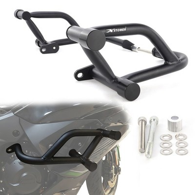 Subcage Engine Guard Crash Cages Black Fit For Kawasaki Ninja 1000SX 2020-2024