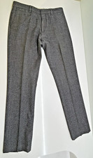 REISS MEN'S TAILORED FIT PICCADILLY TROUSERS - GREY - SIZE 28W - WOOL - VINTAGE