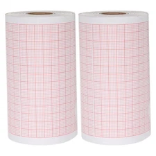 2 Rolls Electrocardiogram Chart Paper: Medical Recording Paper - Grid Heart