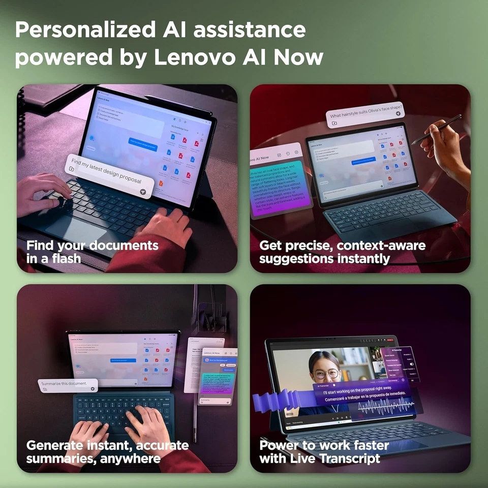 Lenovo Yoga Tab Plus AI Tablet with Pen + Keyboard 3K Resolution-512GB Storage - Image 4 of 4