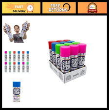 Silly String Party Pack - 12 Assorted Colors, 3oz Cans, Fun Party Supplies 