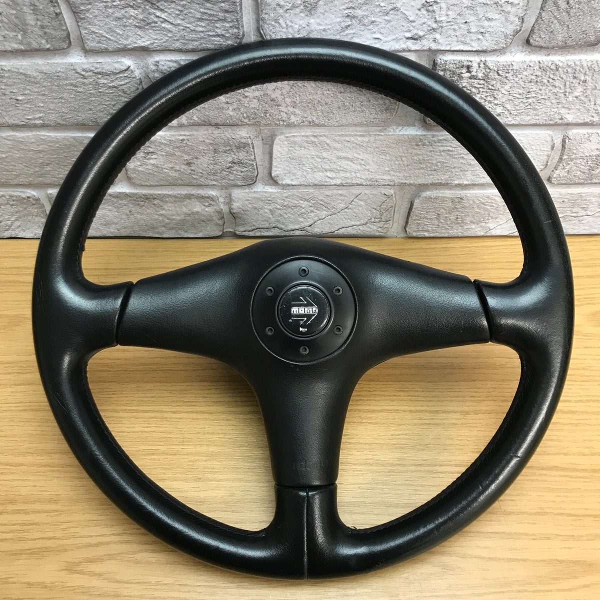 Genuine Mazda MX-5 MK1 Black Leather MOMO Steering Wheel. Eunos