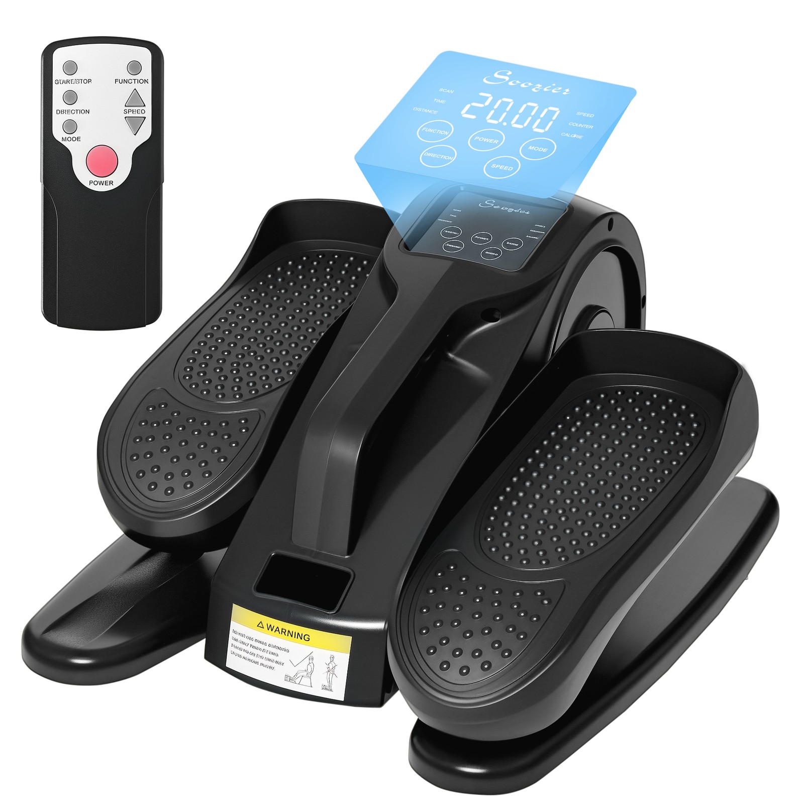 Foot Pedal Exerciser Mini Rehabilitation Bike w/ Adjustable Speed, LCD Display
