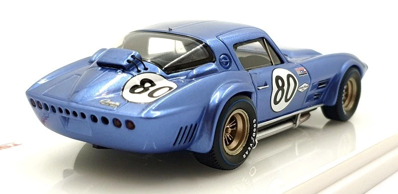 TSM Model 1/43 Scale TSM124323 - 1963 Chevrolet Corvette Grand Sport #80 Mecom - Image 2 of 4