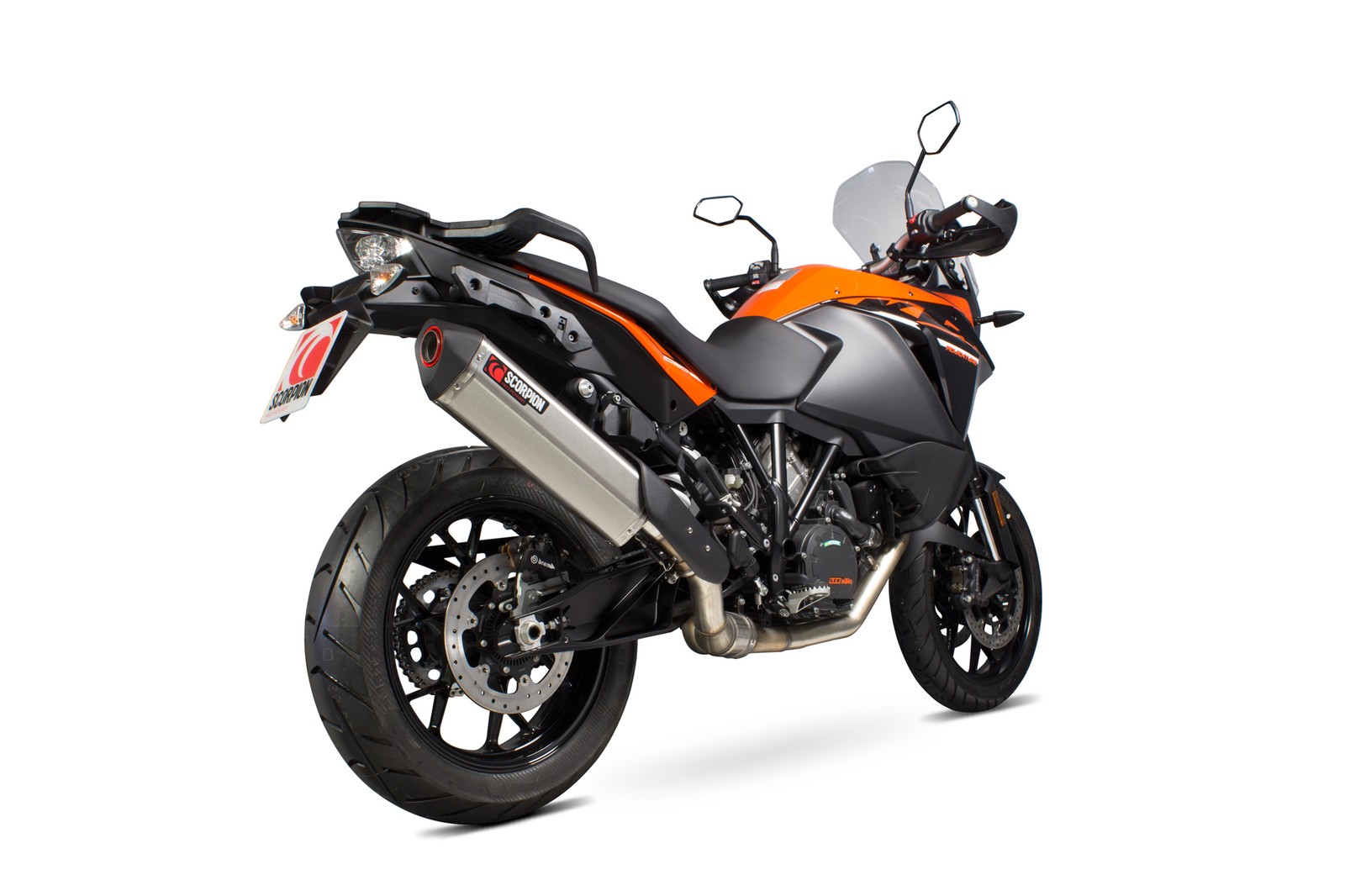 KTM 1090 Adventure 17-20 Scorpion Exhaust Serket Parallel Stainless  RKT85SEO