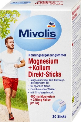 Mivolis Magnesium 400+Kalium Direkt-Sticks 30 St, 105 g, neu&ovp