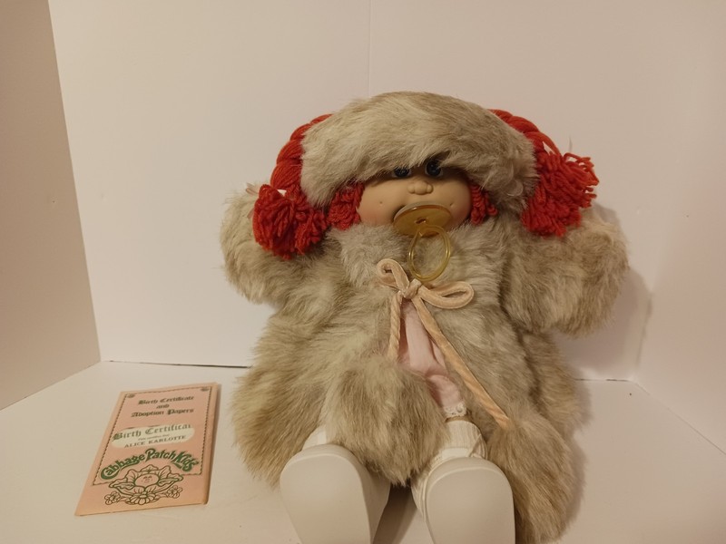 Cabbage Patch Kids Doll Alice Karlotte With Birth Certificate Nice Legend Vintag