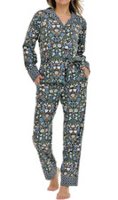 Vera Bradley Womens 100 cotton 2-piece Iconic print PJ Pajama Set Sz Small NEW