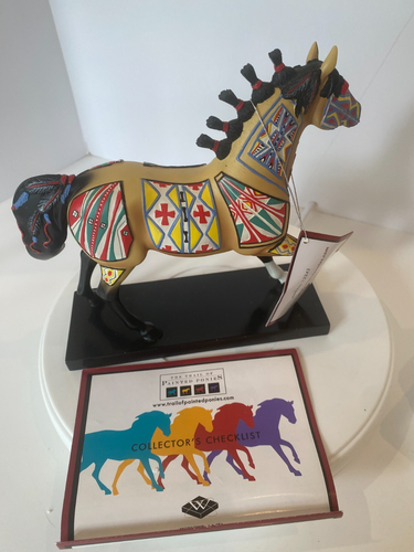 Trail Painted Ponies Retired Cheyenne Painted Rawhide 2007 Orig box tag, VIDEO - Picture 5 of 8