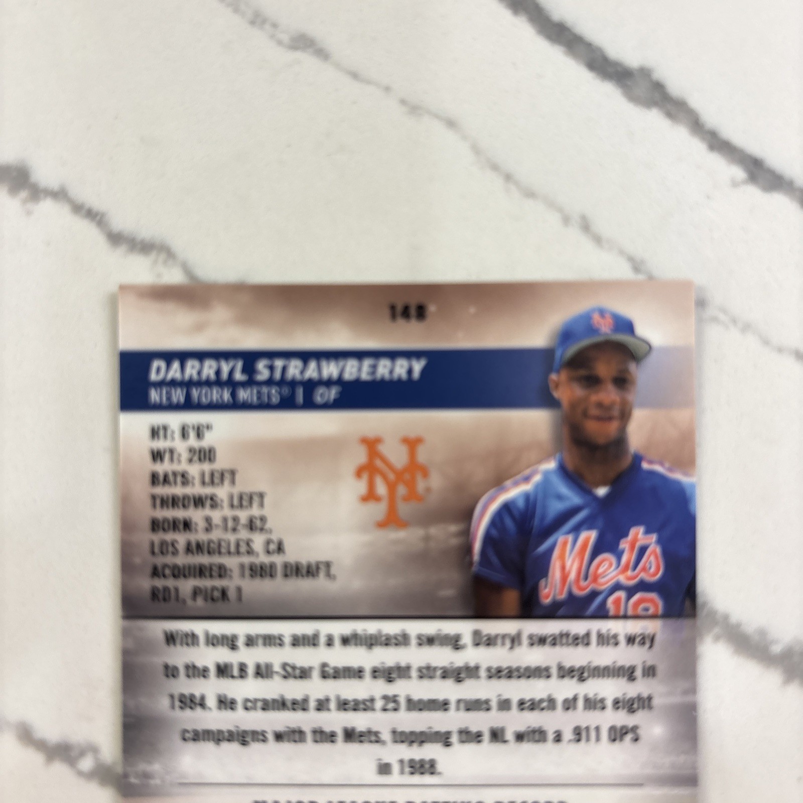 2024 Topps Stadium Club Darry Strawberry Chrome Superfractor 1/1 Mets #148 view 4