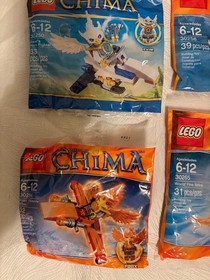 LEGO LEGENDS OF CHIMA Lot of 5 sets polybags 70000 30256 30250 30265 30264