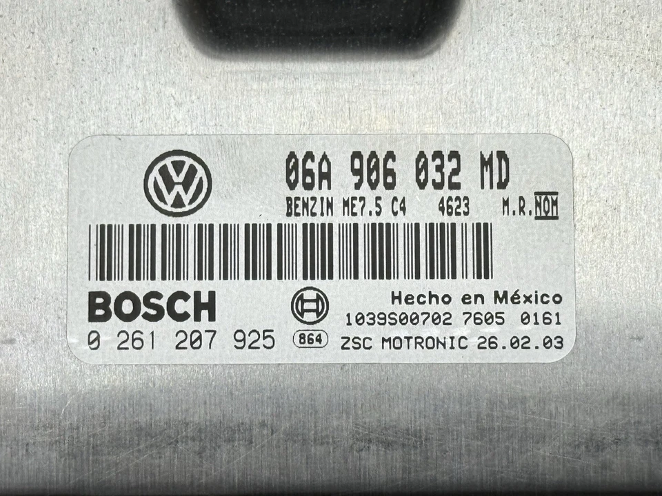 2003-2004 Volkswagen Golf Jetta 2.0L Engine Computer 06A906032MD PROGRAMMED - Image 3 of 4