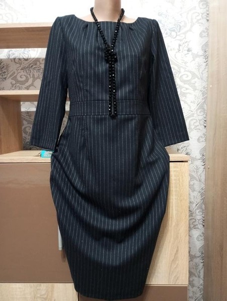 Women Boden Dress Navy Wool M