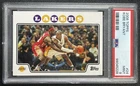 KOBE BRYANT PSA 9 2008-09 TOPPS #24 LEBRON GUARDING KOBE 5228