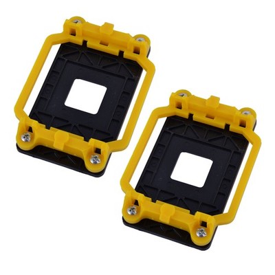 AM2 AM3 FM1 FM2 FM2+ Socket Plastic CPU Fan Heatsink Bracket Holder Yellow 2pcs