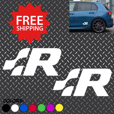 Vw Volkswagen R-line Type R Trunk Emblem Badge Golf Passat Rear Decal Letters