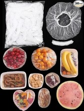 300 Pcs Reusable Elastic Food Covers Stretchable Bowl Plate Covers for Bread