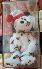1998 HOLIDAY TEDDY The Beanie Baby Collection Ty Inc. Perfect in Plastic Case