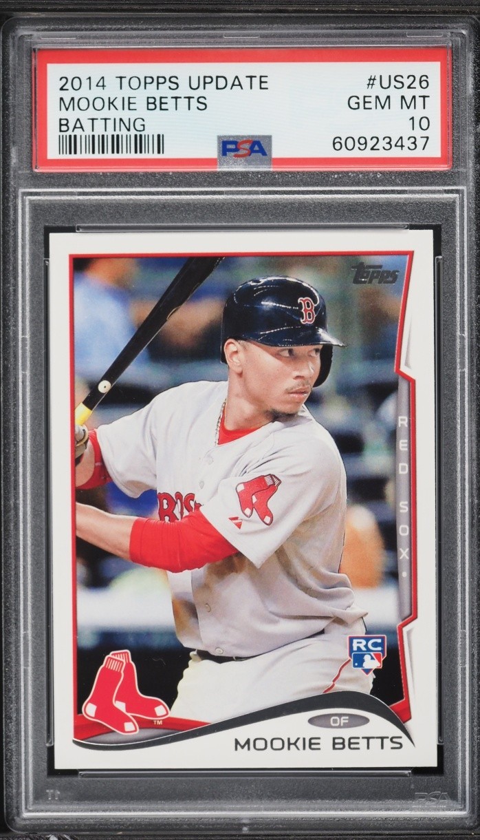 2014 Topps Update Batting Mookie Betts ROOKIE #US-26 PSA 10 GEM MINT