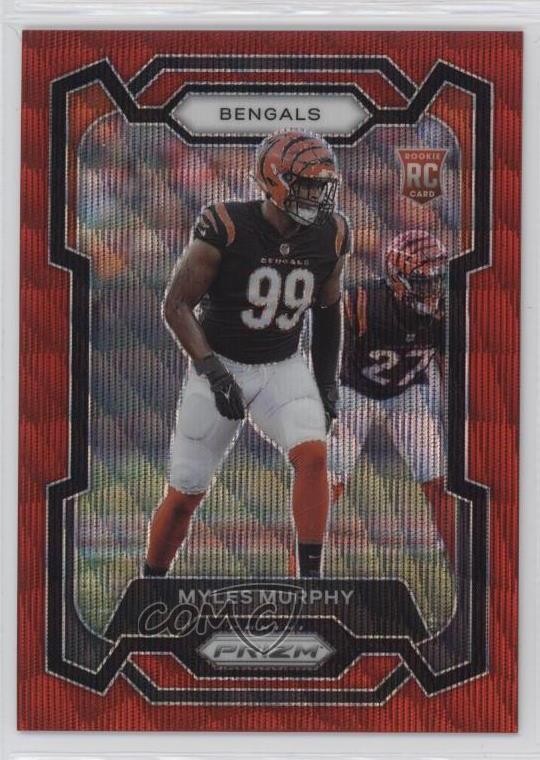 2023 Panini Prizm Rookies Red Wave Prizm /149 Myles Murphy #320 Rookie RC 11nu