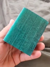 Fiber Optic Glass  SEA GREEN* Block Slab Cab Flint Knapping Arrowhead .8 #