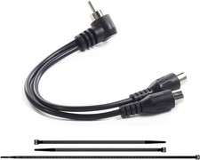 UTSAUTO 515176794 RCA Adaptor Plug Kit Y-Split Connector Heater and Visor for Sn