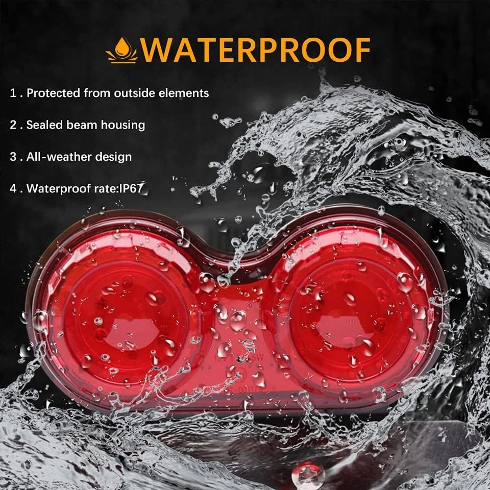 Luz trasera LED 12V para moto para Suzuki TS185 TS250 TS400 TS125 Foto 4 de 4