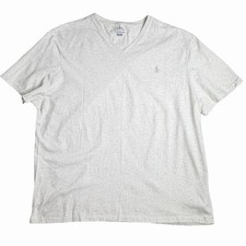 Polo Ralph Lauren Men's V-Neck Gray Short Sleeve T-Shirt, XXL