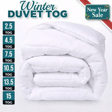 Duvet TOG 2.5 4.5 7.5 10.5 13.5 15 Quilt Soft Single Double King Super King Size