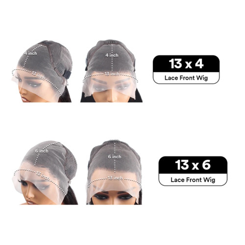 13x6 Hd Transparent Lace Frontal Wig 100% Human Hair for Women Brazilian Wig - Picture 5 of 5