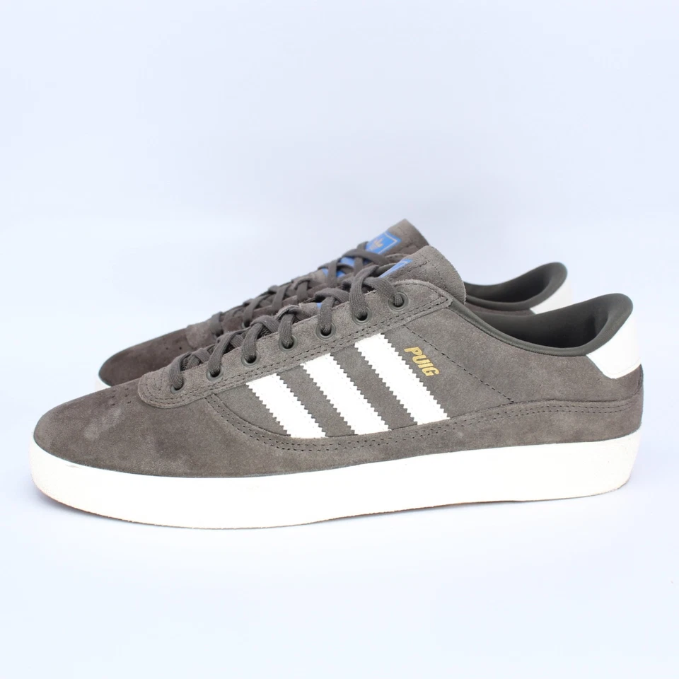 ADIDAS PUIG INDOOR SHOE US 11 EUR 46 SHADOW OLIVE OFF WHITE BLUEBIRD - Bild 3 von 4
