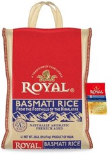 Royal Basmati Rice Bag 20lbs Burlap Handles Z...