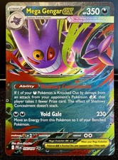 Pokemon TCG Mega Gengar ex 056/094 Me02 Fiamme Fantastiche Holo Doppia Carta Rara