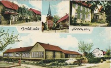 HEVENSEN b. Hardegsen Solling Kr. Northeim 4-Bild col. Ak um 1960