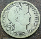 US 1915 Barber Half Dollar  **