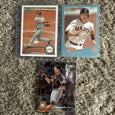 3 card lot Buster Posey 2011 DIAMOND BLUE CHROME SAN FRANCISCO GIANTS