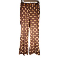 CIDER Under the Disco Ball Women's Retro Flare Hippie Festival Pants SZ L