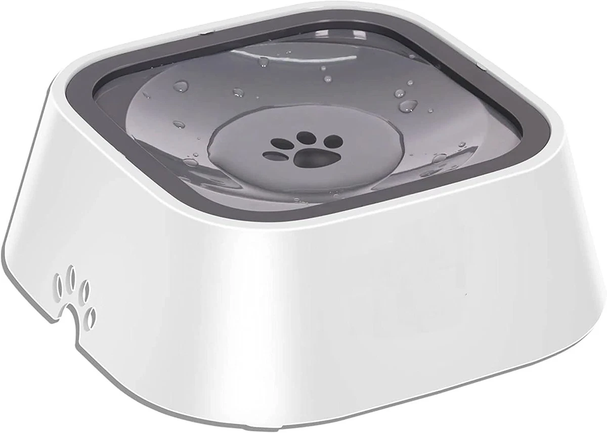 Non spillable dog bowl deals