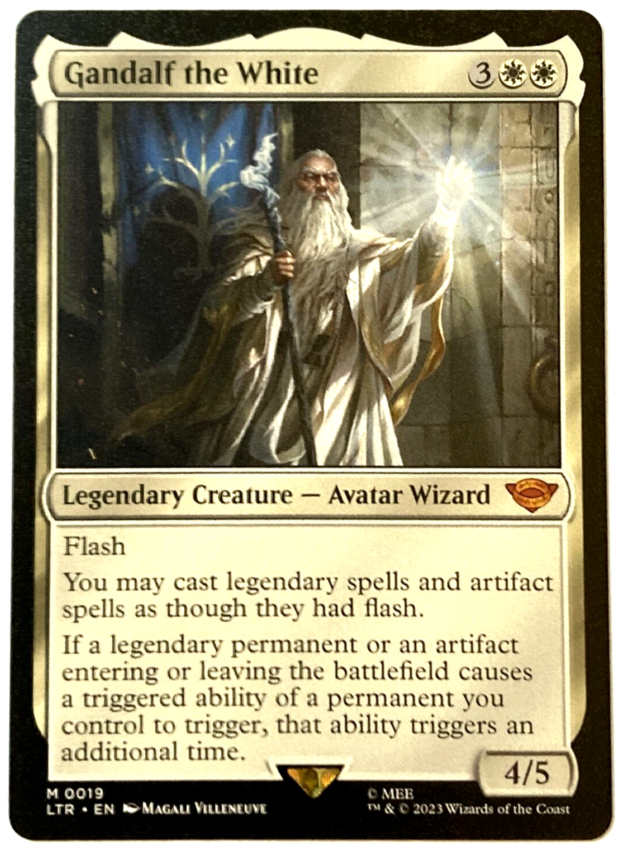 MTG Gandalf the White The Lord of the Rings: Tales of Middle-earth 0019 NM MTG Gandalf the White The Lord of the Rings: Tales of Middle-earth 0019 NM