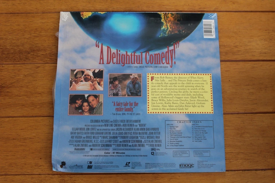 NORTH LASERDISC WIDESCREEN LD BRUCE WILLIS ELIJAH WOOD [LIKE NEW] CREASED CORNER Foto 2 de 4