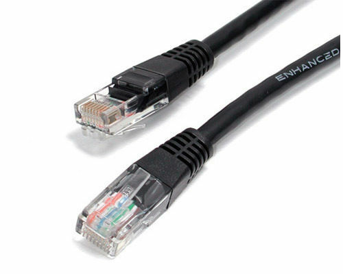 100 Pack Lot 10ft CAT5e Ethernet Network LAN Router Patch Cable Cord Wire Black - Picture 2 of 2