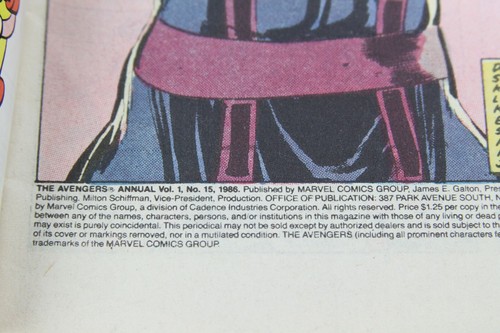LOS VENGADORES TAMAÑO GIGANTE ANUALES #15 1986 Y #16 1987 MARVEL COMICS (LOTE DE 2) - Imagen 10 de 12