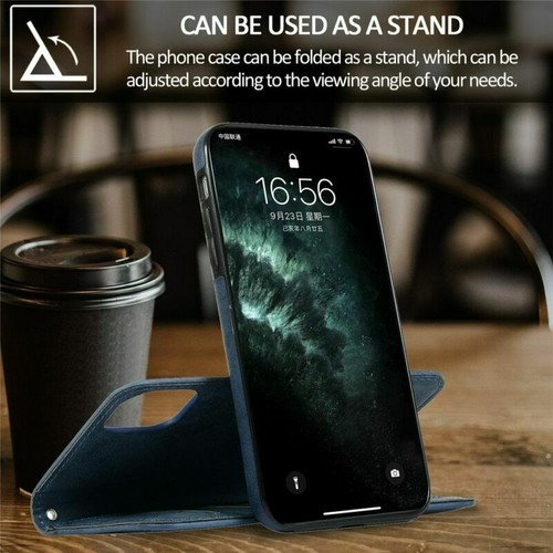 For iPhone 16e 15 14 13 12 11 17 Pro Max Detachable Magnetic Leather Wallet Case - Picture 53 of 84