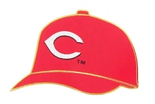 Cincinnati Red MLB Logo Golden Cap Pin