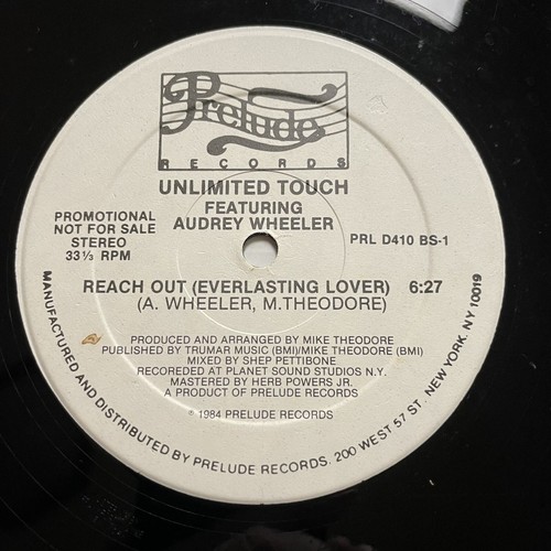 Unlimited Touch Reach Out Vinyl Record 12” 45 RPM PRL D410 BS-1 Prelude 1984 Pmo - Picture 5 of 24