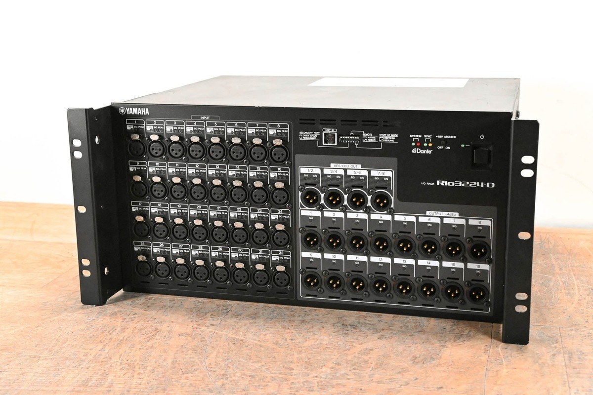 Rio3224-D I/Oラック 機能やエネルギー効率が向上した、音響システムを構築するI/O