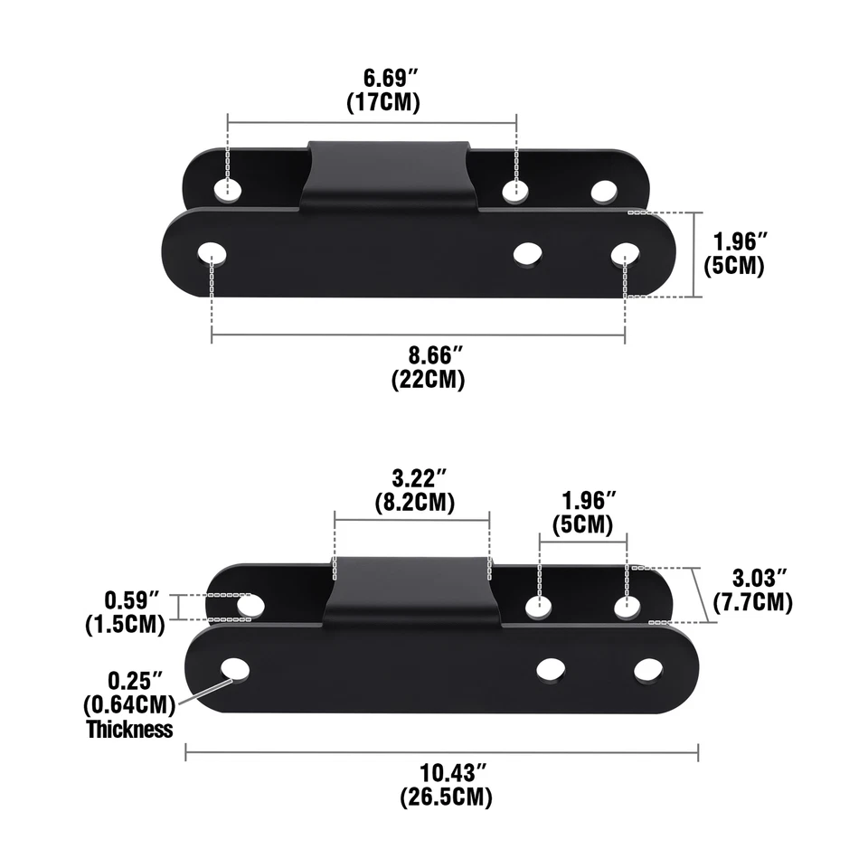 Heavy Duty 2"-3" Rear Lift Shackle Kit Fit for 91-05 Ford Explorer & Sport Trac - Изображение 2 из 4